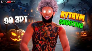 THE POWER OF A 99 3PT + RYTHYM SHOOTING IN NBA 2K25! BEST COMP GUARD BUILD + BEST JUMPSHOT NBA 2K25!