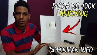 Botón de plata de YouTube (100,000 suscriptores) - Unboxing