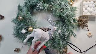 Мастер класс Рождественский венок./ Tutorial - Christmas wreath