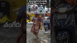 Telangana announces two days holiday for all education institutions amid heavy rains  #hevyrainfall