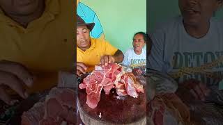 Carne assada para visitas Galerinha