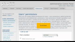 PHPBB3 - Managing user permissions in phpBB