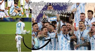 ARGENTINA CAMPEÓN COPA AMERICA 2021🇦🇷 | mi pequeño homenaje🥺✨