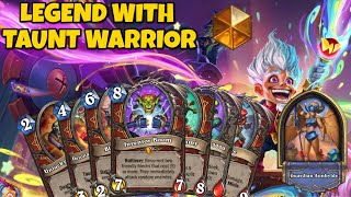 Hitting LEGEND playing only Taunt Warrior! | Hearthstone Whizbang's Workshop Standard Gameplay