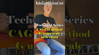 CAGED method - G major scale on G chord. #guitar, #tutorial, #cagedmethodseries