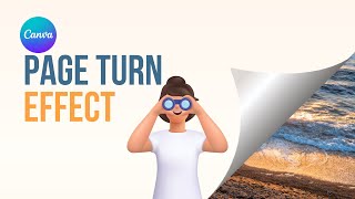 How to make Canva turn page effect/ Canva Tutorial