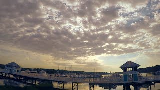 Sunrise Oyster Farm at Kings Creek starting at astronomical twilight.