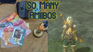 Zelda TOTK Using Many Animal Crossing Amiibo Cards