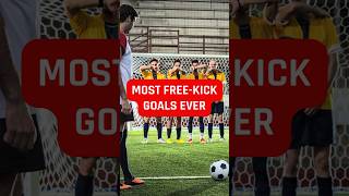 Most Free Kick Goals Ever #shorts #football #messi #ronaldo #pele #zico #juninho #ronaldinho