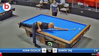 SONER TAŞ vs ADEM ÖZÇELİK | 3 Cushion Billiards Championship ANKARA