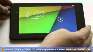 Nexus 7 (2013) Boot time running Android 4.4 KitKat (KRT16O)