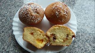 Muffins mit Mandarinen und Schoko-Tropfen