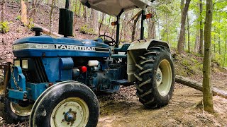 Skidding Logs From Deep in The Woods with a Farmtrac 60