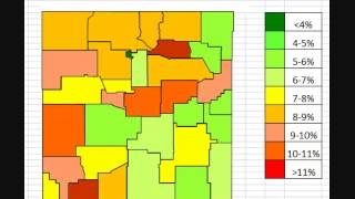 Map: New Mexico Unemployment October 2013