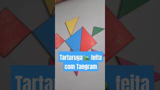 Tartaruga🐢 feita com Tangram #tangram #turtle #tartaruga 🐢 🐢 🐢 🐢 🐢