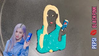 ROSÉ Blackpink (pepsi blackpink) Pancake Art How you like that? | LEMON Pancake