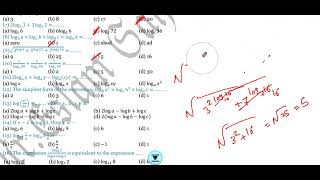 Sec.2 Pure Maths (H.W. Properties of Logarithms) "Algebra"