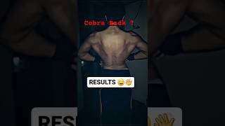 Cobra back ❓kya kehti hay awam ❓😅 #shorts #cobraback #backworkout #wings workout motivation