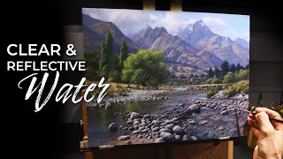 Realistic Painting Techniques in Oils to Take your Landscapes up a notch! + How to paint WATER!