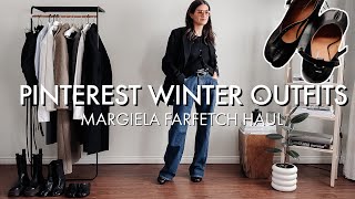 PINTEREST INSPIRED OUTFITS FOR WINTER | Margiela Haul with Farfetch | Everyday Modest Outfit Ideas