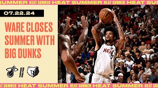 Kel'el Ware 21 PTS 10 REB | Miami HEAT vs. Memphis Grizzlies | July 22, 2024