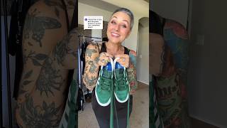 Styling My Green Sneakers #shorts #sneaker #sneakers #style