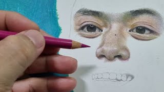 Live COLORED PENCIL Layering & Blending! Portrait Drawing Carlos Yulo