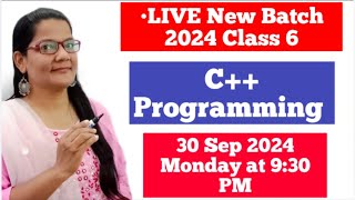 C++ PROGRAMMING |LIVE CLASS 7|Zeenat Hasan Academy