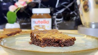 Nutella Brownies Recipe (4 Ingredients)