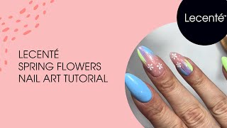 Spring Flowers Nail Art Design Tutorial With Gel Polish | Lecenté