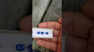 Fine color blue sapphires