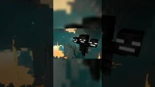 Minecraft Wither Boss 😈 🥺 Hell's comein' with me #minecraft #shorts