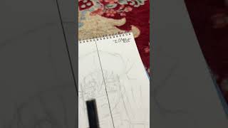 Drawing Tokito Muichiro  😊 ANIME VS ZOMBIE  😱 |I Part 1 #shorts #tokito #demonslayer