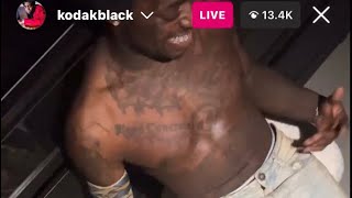 #kodakblack tweaks😳on m*th in EERIE #instagramlive (FULL VIDEO)