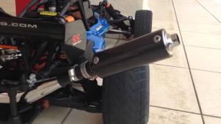 HPI Baja 5B SS (throttle with & without silencer)