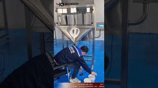 automatic weighing scale for granule with linear weigher|YQ machinery multi head scales