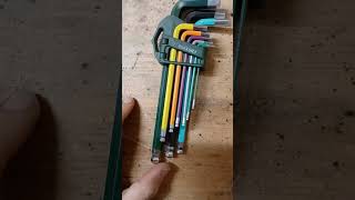 Parkside colored allen hex keys #shorts  #diy #tips #tipsandtricks #carpenter #fabrication #wood