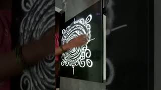 simple and easy kolam design 🧡🌺traditional kolam ❤🧡kutty kutty kolam