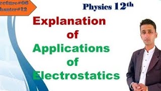 12th phy lec6 - Ch 12 Electrostatics - Applications of Electrostatics - xerography - inkjet printer