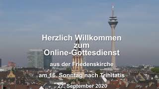 Der Online-Gottesdienst für den 16. Sonntag nach Trinitatis, 27. September 2020