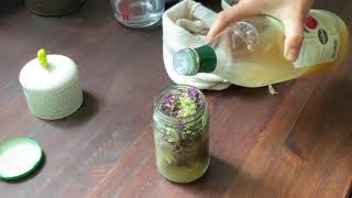 Pickled Wild Onion (Allium vineale) also known as ‘Crow Garlic’.