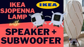 DIY Modify IKEA SJOPENNA Floor LED Lamp w an UFO Style WONDOM Bluetooth Speaker|3D Print Home Audio