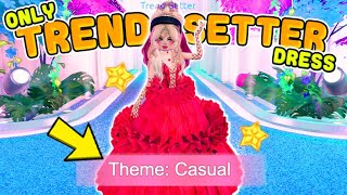 Dress To Impress But I Have To Wear The NEW TrendSetter dress for EVERY theme in DTI on Roblox