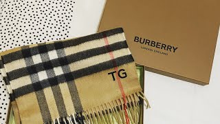 Burberry Scarf Unboxing 🤎