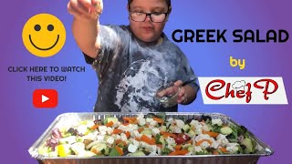 Greek salad by Chef Panagioti!!! 🇬🇷 🥗