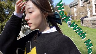 VLOG:  WORK WITH ME 💻拍短视频全过程?医美效果？ 为什么生完孩子会盆骨前倾? Charli会说好多英文了哈哈？带女儿的拍摄🎬 A Regular Work Week With Me