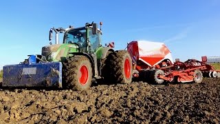 Ploughing & drilling wheat | Fendt 936 & 724 + Kverneland u-drill & 7 furrow plough Van Peperstraten