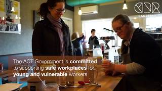 Safe workplaces for young and vulnerable Canberrans