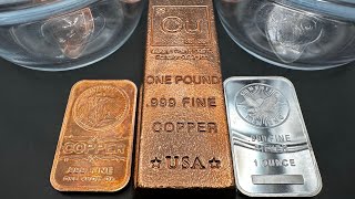 I Put Copper and Silver Bullion in Acid for 24 Hours - Does Anything Happen?