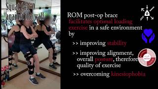 Optimal Loading knee post op exercises with Donjoy XROM